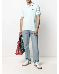 Polo bleu clair Fred Perry