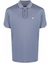 Polo bleu clair Emporio Armani