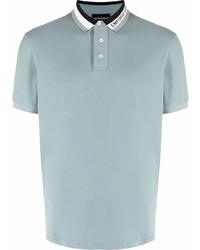 Polo bleu clair Emporio Armani