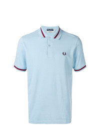 Polo bleu clair Fred Perry X Art Comes First
