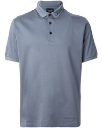 Polo bleu clair Giorgio Armani