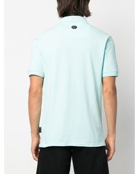 Polo bleu clair Philipp Plein