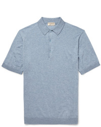 Polo bleu clair John Smedley