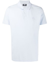 Polo bleu clair Karl Lagerfeld