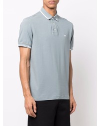 Polo bleu clair Emporio Armani