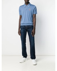 Polo bleu clair Prada