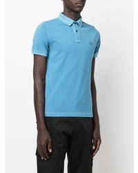 Polo bleu clair Stone Island