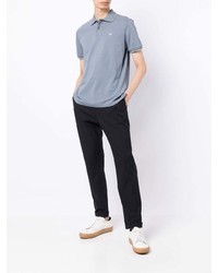 Polo bleu clair Emporio Armani