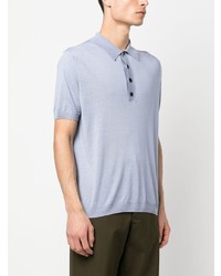 Polo bleu clair Low Brand