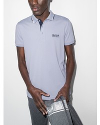 Polo bleu clair BOSS