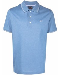 Polo bleu clair Paul & Shark