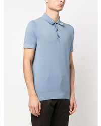 Polo bleu clair Brioni