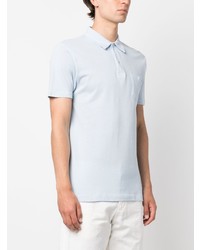 Polo bleu clair Sunspel