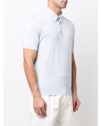 Polo bleu clair Ermenegildo Zegna