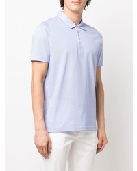 Polo bleu clair Canali