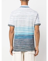 Polo bleu clair Missoni