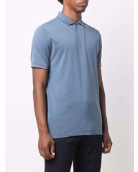 Polo bleu clair Loro Piana