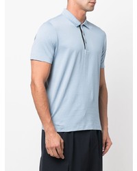 Polo bleu clair Canali