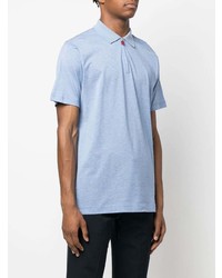 Polo bleu clair Kiton