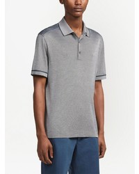 Polo bleu clair Zegna