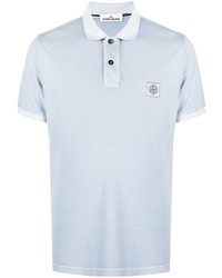 Polo bleu clair Stone Island