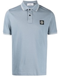 Polo bleu clair Stone Island