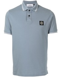 Polo bleu clair Stone Island