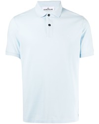 Polo bleu clair Stone Island