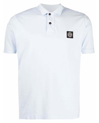 Polo bleu clair Stone Island