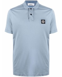 Polo bleu clair Stone Island