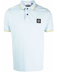 Polo bleu clair Stone Island