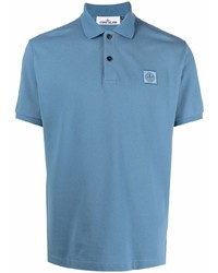 Polo bleu clair Stone Island