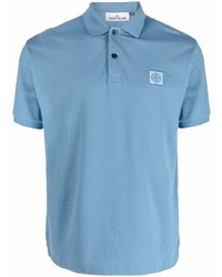 Polo bleu clair Stone Island