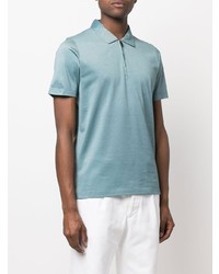 Polo bleu clair Canali