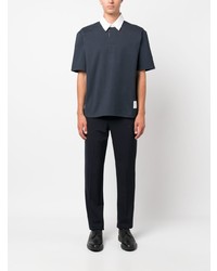 Polo bleu marine Thom Browne