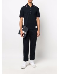 Polo bleu marine Thom Browne