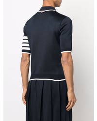 Polo bleu marine Thom Browne