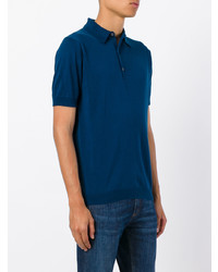 Polo bleu marine John Smedley