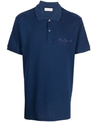 Polo bleu marine Alexander McQueen