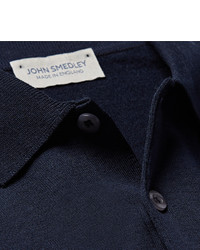 Polo bleu marine John Smedley