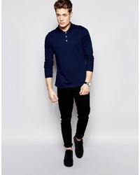 Polo bleu marine Asos