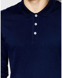 Polo bleu marine Asos