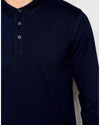 Polo bleu marine Asos