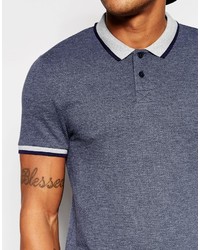 Polo bleu marine Asos