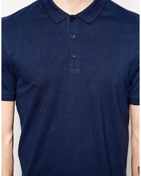 Polo bleu marine Asos