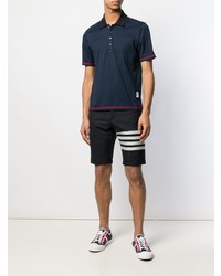 Polo bleu marine Thom Browne