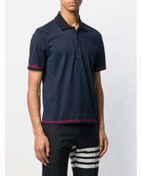 Polo bleu marine Thom Browne