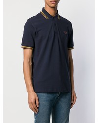 Polo bleu marine Fred Perry X Art Comes First