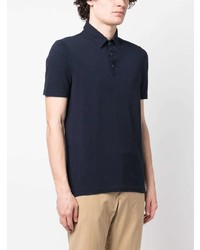 Polo bleu marine Zanone