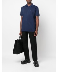 Polo bleu marine Alexander McQueen